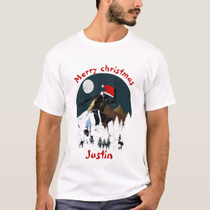 kerstcadeaufamilie, persoonlijke naam aanpassen t-shirt