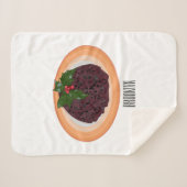 kerstcadeauillustratie cartoon sherpa deken (Voorkant (horizontaal))