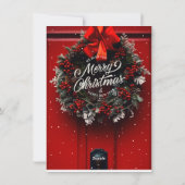 kerstcadeaukaart feestdagenkaart (Achterkant)