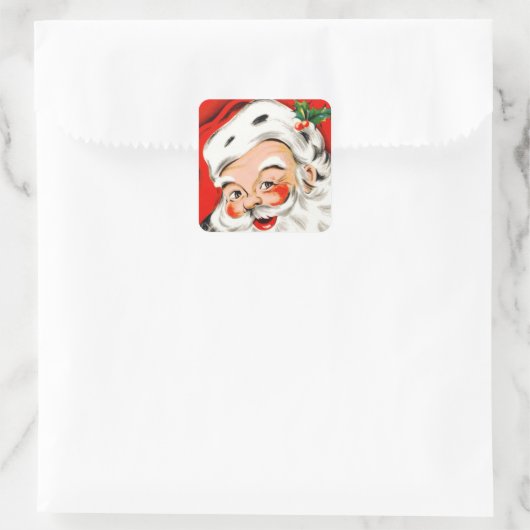 kerstcadeaukerstkerstkerstkerstkerstman vierkante sticker (Tas)