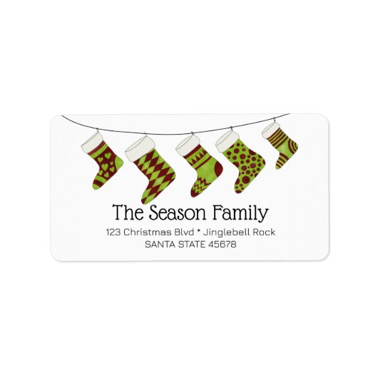 kerstcadeaulabel etiket (Voorkant)