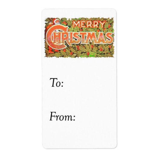 kerstcadeauLabel Etiket (Voorkant)