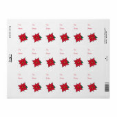 kerstcadeaulabel Label met cadeaus (Full Sheet)