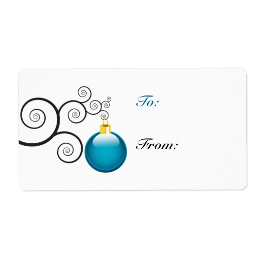 kerstcadeaulabels etiket (Voorkant)