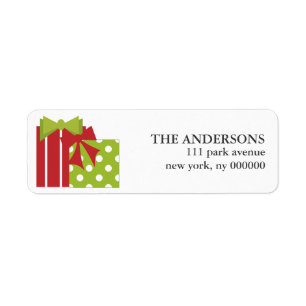 kerstcadeaulabels etiket