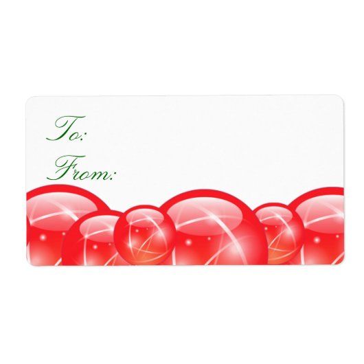 kerstcadeaulabels etiket (Voorkant)