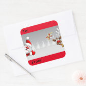 kerstcadeaulabels vierkante sticker (Envelop)