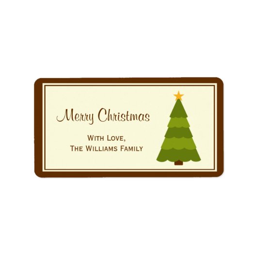 kerstcadeaulabels voor Label (Voorkant)