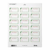 kerstcadeaulabels voor Label (Full Sheet)