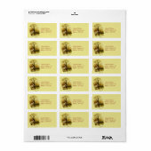 kerstcadeaulabels voor thuisverzending etiket (Full Sheet)