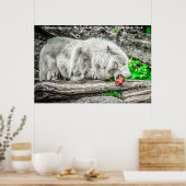 kerstcadeauleider van het pakket poster (Keuken)