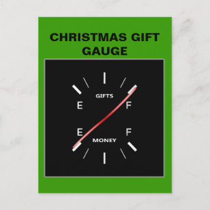 kerstcadeaumeter feestdagenkaart