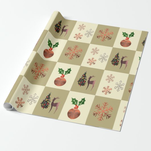 kerstcadeaupapier cadeaupapier (Uitgerold)