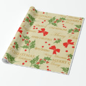 kerstcadeaupapier,  cadeaupapier (Uitgerold)