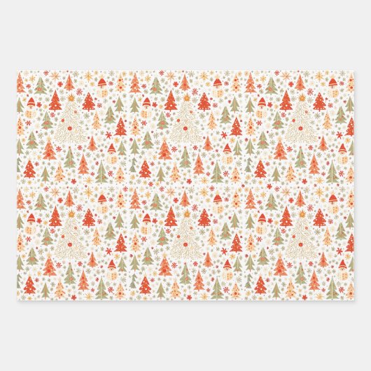 kerstcadeaupapier inpakpapier vel (Voorkant 3)