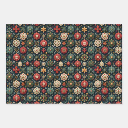 kerstcadeaupapier inpakpapier vel (Voorkant 3)