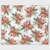 kerstcadeaupapier, insettia holiday-omslagpapier cadeaupapier (Vlak)