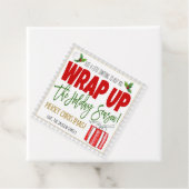 kerstcadeaupapier Label met cadeau (In situ)