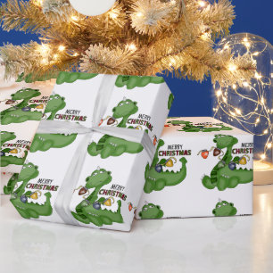 kerstcadeaupapier met kerstcadeaubon cadeaupapier