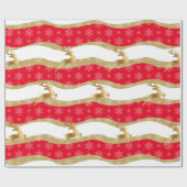 kerstcadeaupapier met kerstcadeautjes cadeaupapier (Vlak)