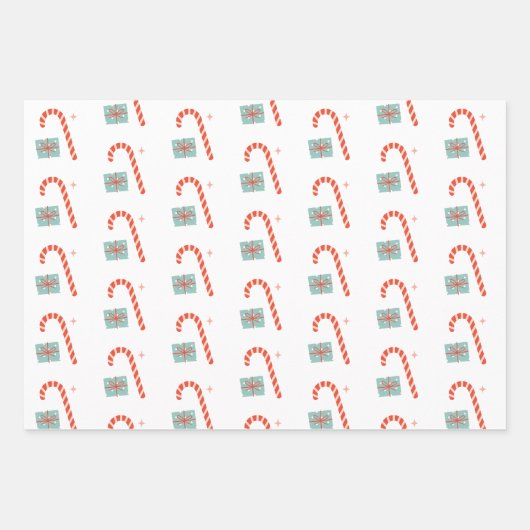  kerstcadeaupapier met Retro Groovy Inpakpapier Vel (Voorkant 3)