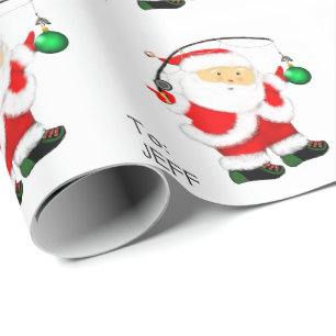 Kerstcadeaupapier met vissen cadeaupapier