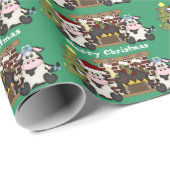 kerstcadeaupapier voor Koe Cadeaupapier (Rol Hoek)