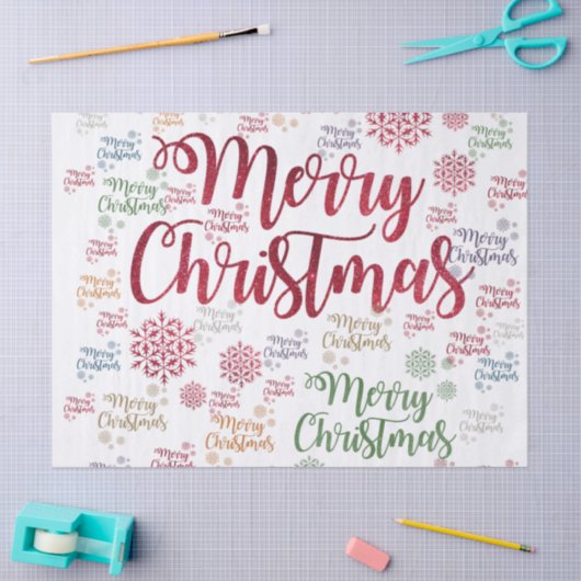 kerstcadeaupapier, vrolijk kerstfeest tissuepapier (Craft)