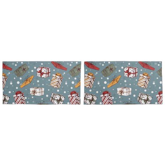 kerstcadeaupatroon kussensloop (Voorkant-Set)