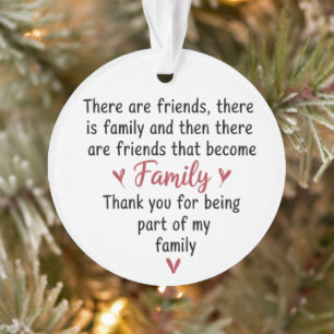 Kerstcadeaus 2025 voor familie en vrienden ornament