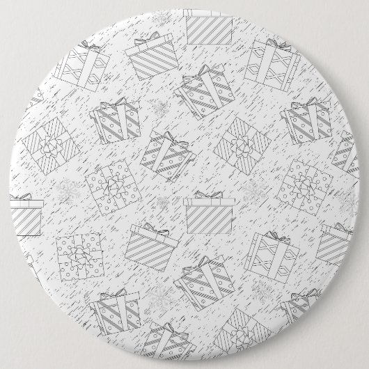 kerstcadeaus 3 ronde button 6,0 cm (Voorkant)