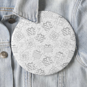 kerstcadeaus 3 ronde button 6,0 cm