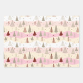 Kerstcadeaus 3 vellen wikkelpapier Bomen (Voorkant 3)