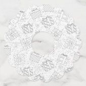 kerstcadeaus 3 wijnglaslabel (Voorkant)