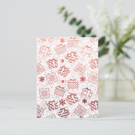 Kerstcadeaus 5 feestdagenkaart (Staand voorkant)