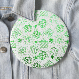 kerstcadeaus 7 ronde button 6,0 cm