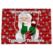 kerstcadeaus Aangepaste kerstcadeautassen Groot Cadeauzakje (Voorkant)