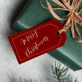 Kerstcadeaus Aangepaste Naam Minimalistisch Cadeaulabel