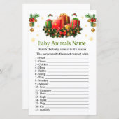 Kerstcadeaus Baby Dieren Naam Game (Voorkant / Achterkant)