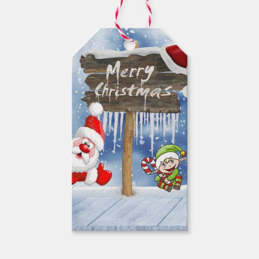 kerstcadeaus cadeaulabel (Voorkant)