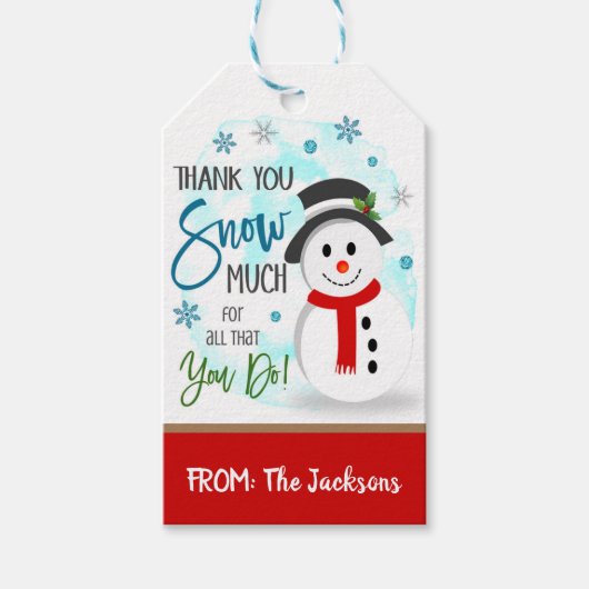 kerstcadeaus cadeaulabel (Voorkant)