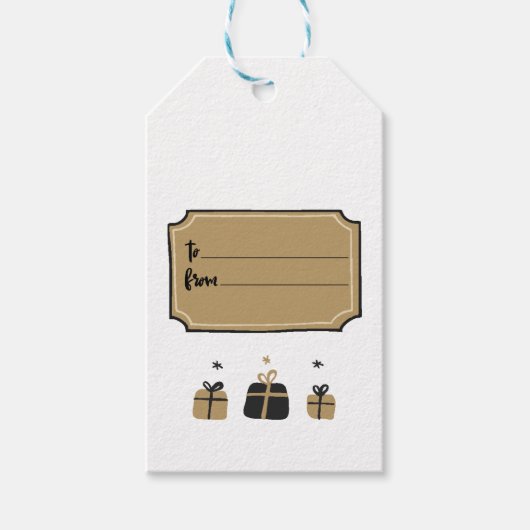 kerstcadeaus cadeaulabel (Voorkant)