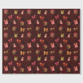 Kerstcadeaus en linten cadeaupapier (Vlak)