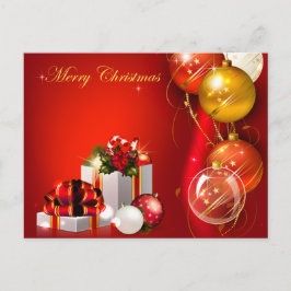 Kerstcadeaus en Ornamenten Feestdagenkaart