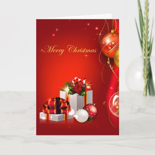 Kerstcadeaus Feestdagen Kaart (Voorkant)