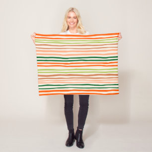 Kerstcadeaus in vintage retro streep voor moeder fleece deken