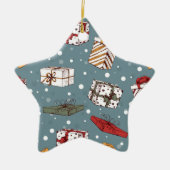 kerstcadeaus keramisch ornament (Voorkant)
