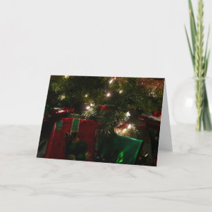 Kerstcadeaus onder de Kerstboom Vakantie Feestdagen Kaart