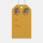 kerstcadeaus op gouden cadeauLabels (Achterkant)