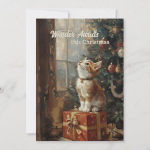 Kerstcadeaus Oude Katheter Boom Vrolijk Kerstmis Feestdagenkaart